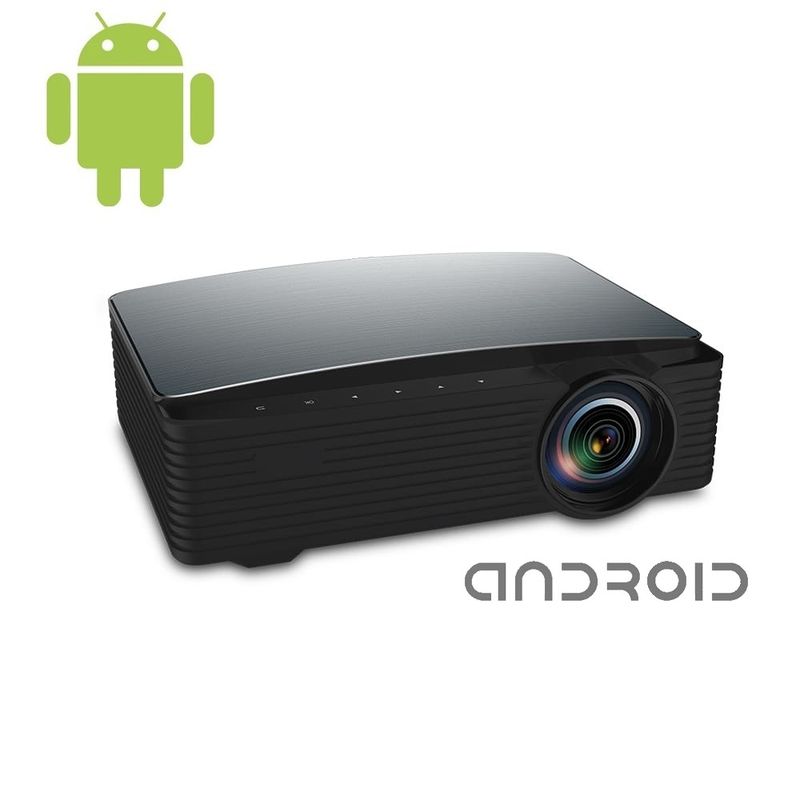 CASTLETEC - Proyector Led Android Wifi 5G 1080P AAO YG650 390 ANSI 7000 Lumenes