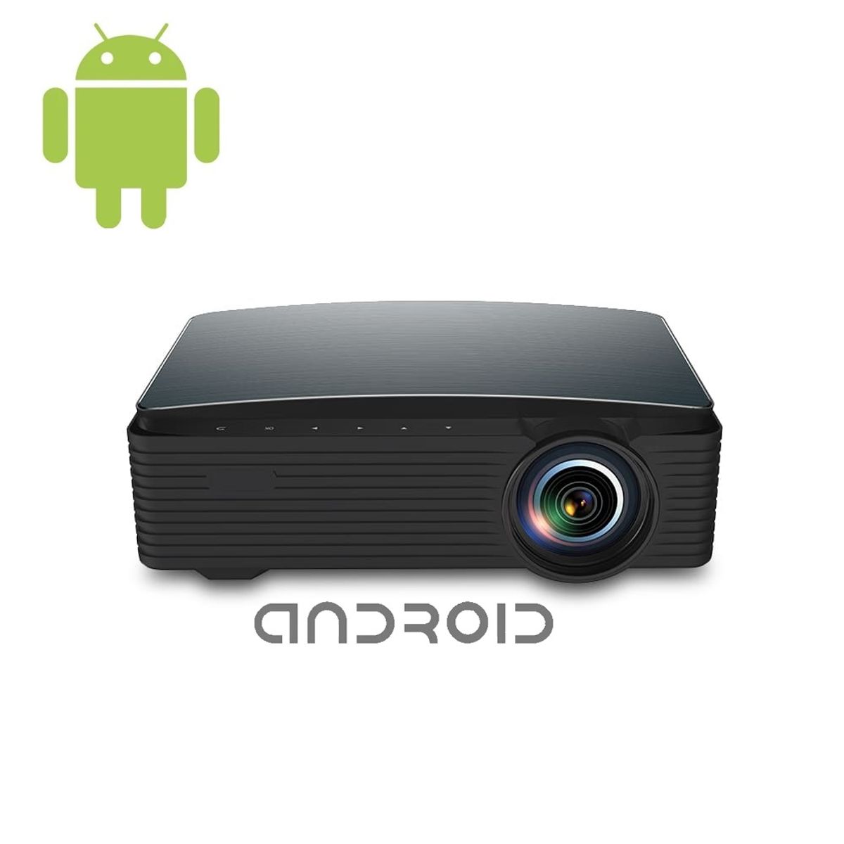 CASTLETEC - Proyector Led Android Wifi 5G 1080P AAO YG650 390 ANSI 7000 Lumenes