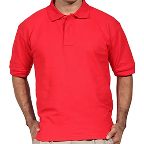 90 GRADOS - Polera Manga Corta Pique Roja Para Hombre