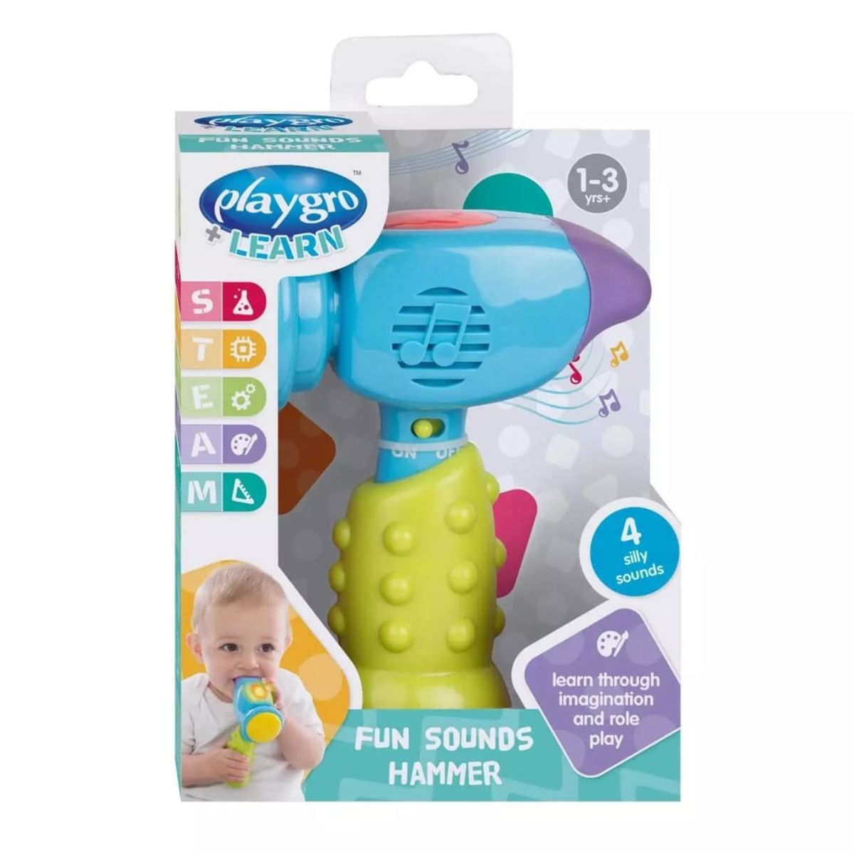 PLAYGRO - Martillo con Sonidos Divertidos para Niño PLAYGRO