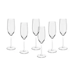 GENERICO - Juego de 6 Copas de Champagne Schott Zwiesel - Cristal sin plomo