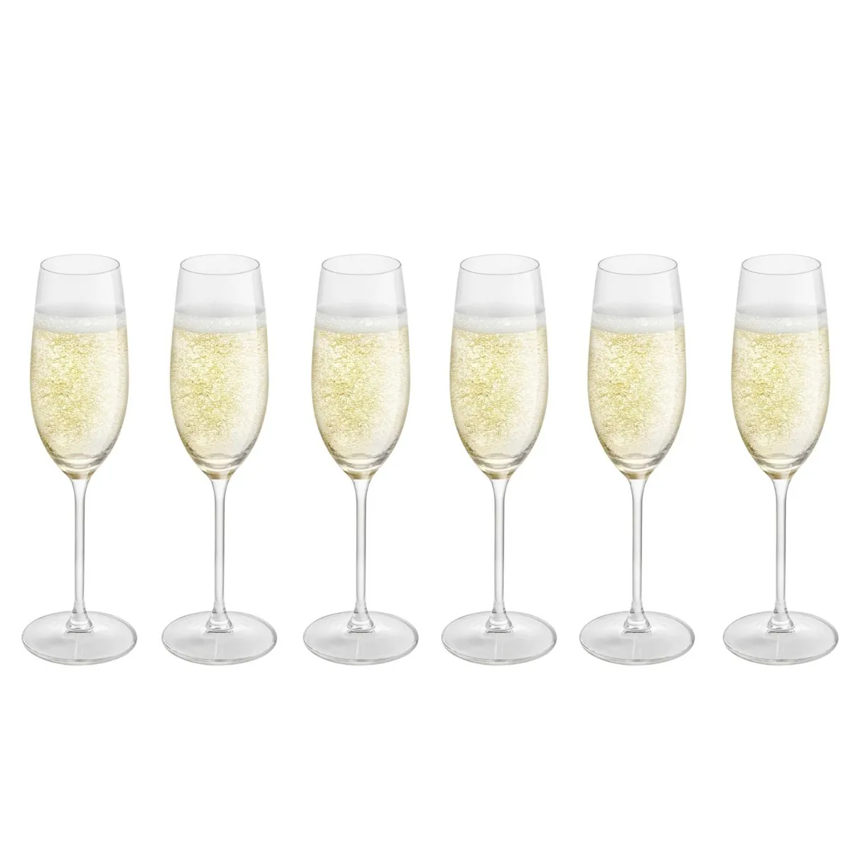 GENERICO - Juego de 6 Copas de Champagne Schott Zwiesel - Cristal sin plomo