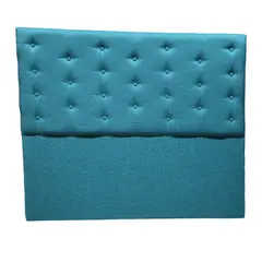GENERICO - Respaldo 2 Plazas Turquesa Lino Botone a piso Muebles Rimar