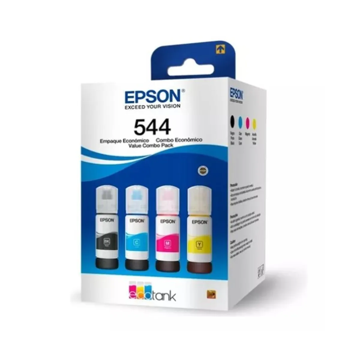 EPSON - pack de 4 Botellas de tintas para impresora Epson