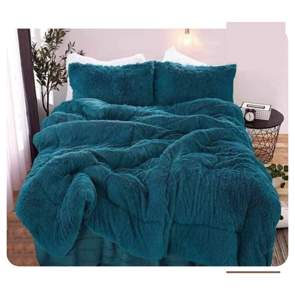 GENERICO - PLUMON PELUDITO CON CHIPORRO TAMAÑO 2 PLAZA CUBRE FRIO