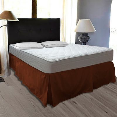 Imagen 2 del producto Faldon Liso 5 Pliegues 1 Plaza Chocolate 200 Hilos