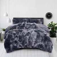 PLUMON PELUDITO CON CHIPORRO 2 PLAZA CUBRE FRIO, NEGRO JASPEADO