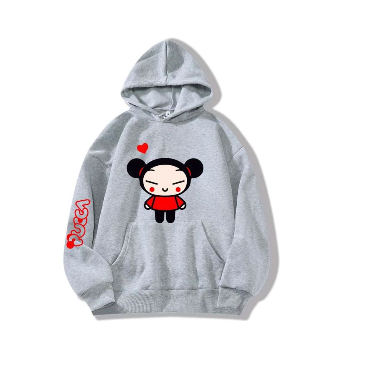 GENERICO - Poleron Capucha Algodón  PUCCA, anime, serie japonés, manga.