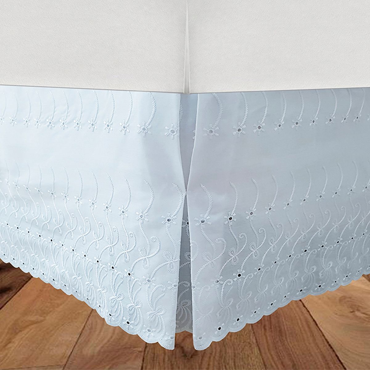 VICTORIANAS - Faldón Broderie Romantico Full Blanco