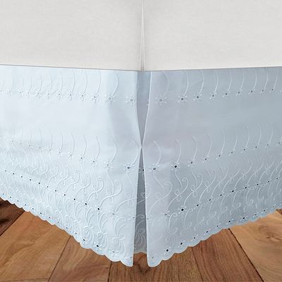 Imagen 2 del producto Faldón Broderie Romantico 2 Plazas Blanco