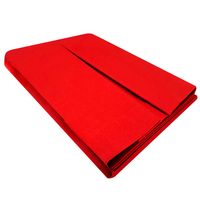 Faldón Liso 5 Pliegues Super King Rojo 200 Hilos