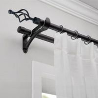 Set Barra de cortinas extensible 160-310 Cm Color Negro