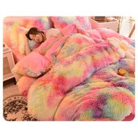 PLUMON PELUDITO CON CHIPORRO 2 PLAZA CUBRE FRIO MULTICOLOR