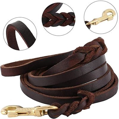 Imagen 2 del producto 2 Mts Correa De Cuero Para Perros Medianos Y Grandes