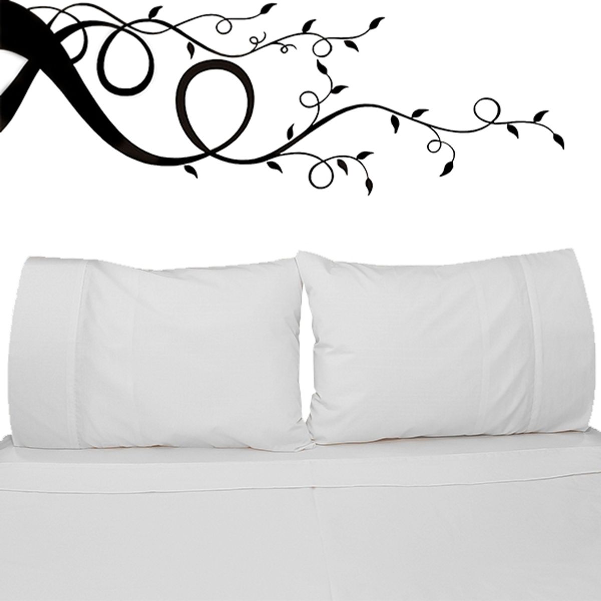 VICTORIANAS - Juego de Sábanas 2 Plazas Inmaculada Clasico Blanco 200 Hilos