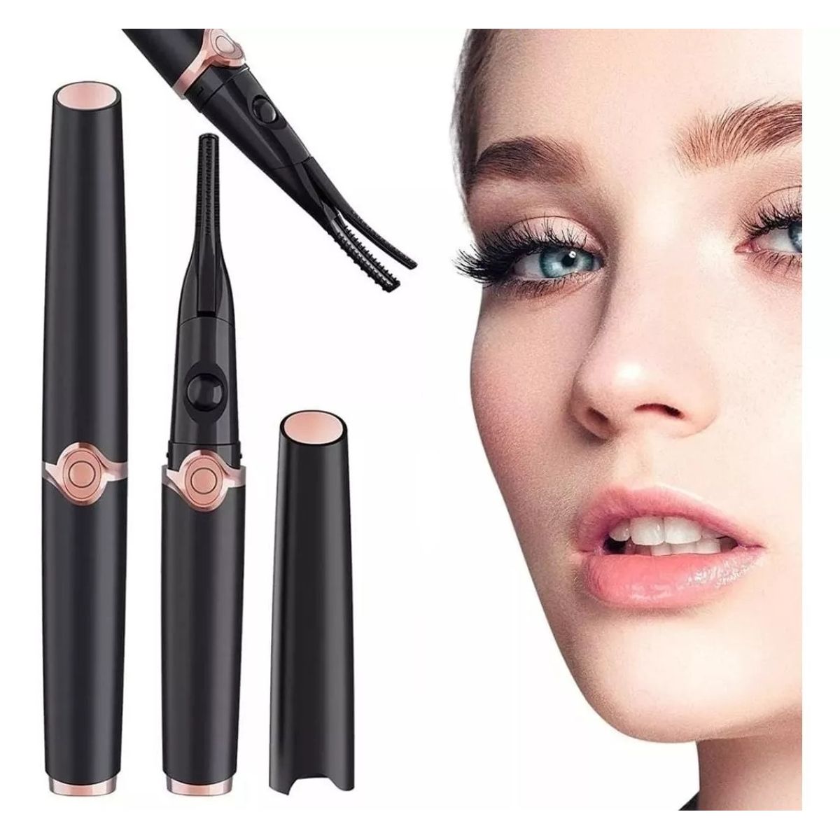KUANGYE - Rizadores De Pestañas Eléctrico Y Térmico Recargable Usb