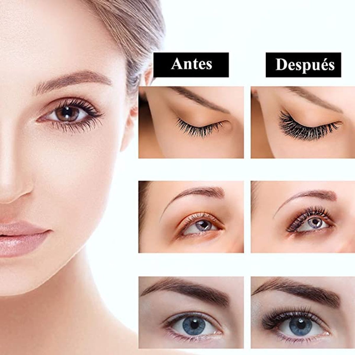 KUANGYE - Rizadores De Pestañas Eléctrico Y Térmico Recargable Usb