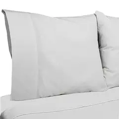 VICTORIANAS - Juego de Sábanas 1 Plaza Inmaculada Clasico Blanco 200 Hilos