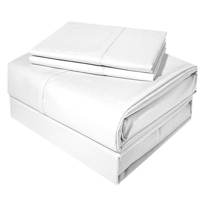 Imagen 2 del producto Juego de Sábanas 1 Plaza Inmaculada Clasico Blanco 200 Hilos