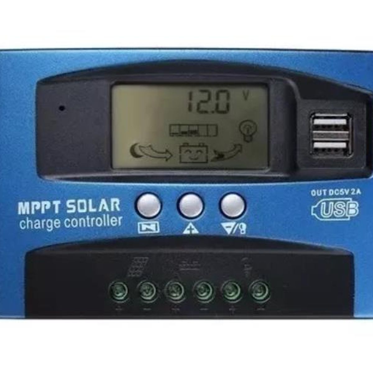 KUANGYE - Regulador De Carga Solar Digital Mppt 12v 24v 60a