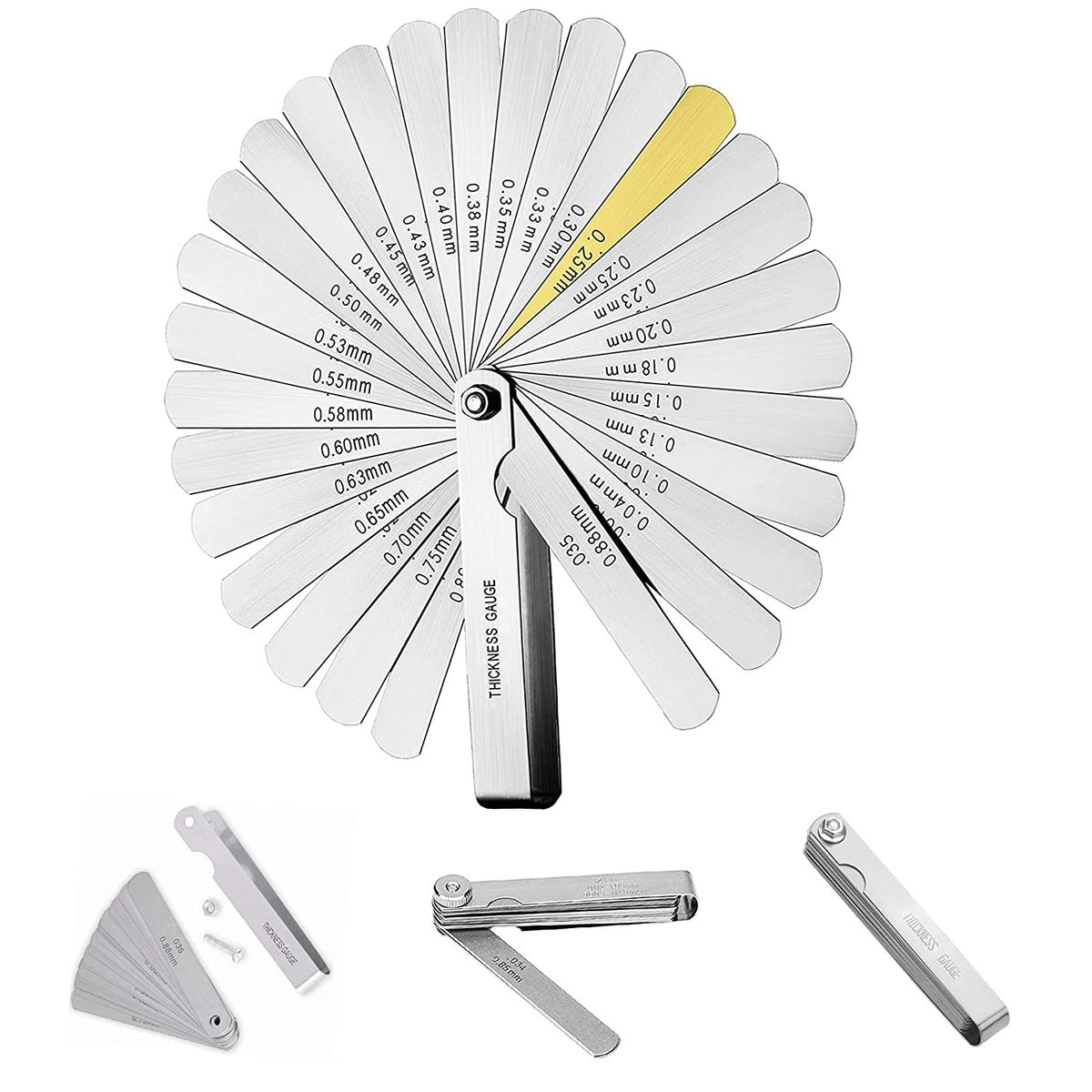 KUANGYE - Calibrador Para Bujías, Mecanicos, 32 Hojas