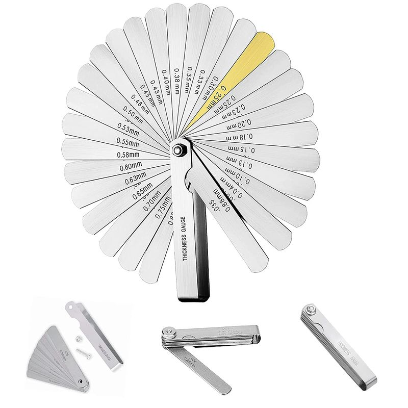 KUANGYE - Calibrador Para Bujías, Mecanicos, 32 Hojas