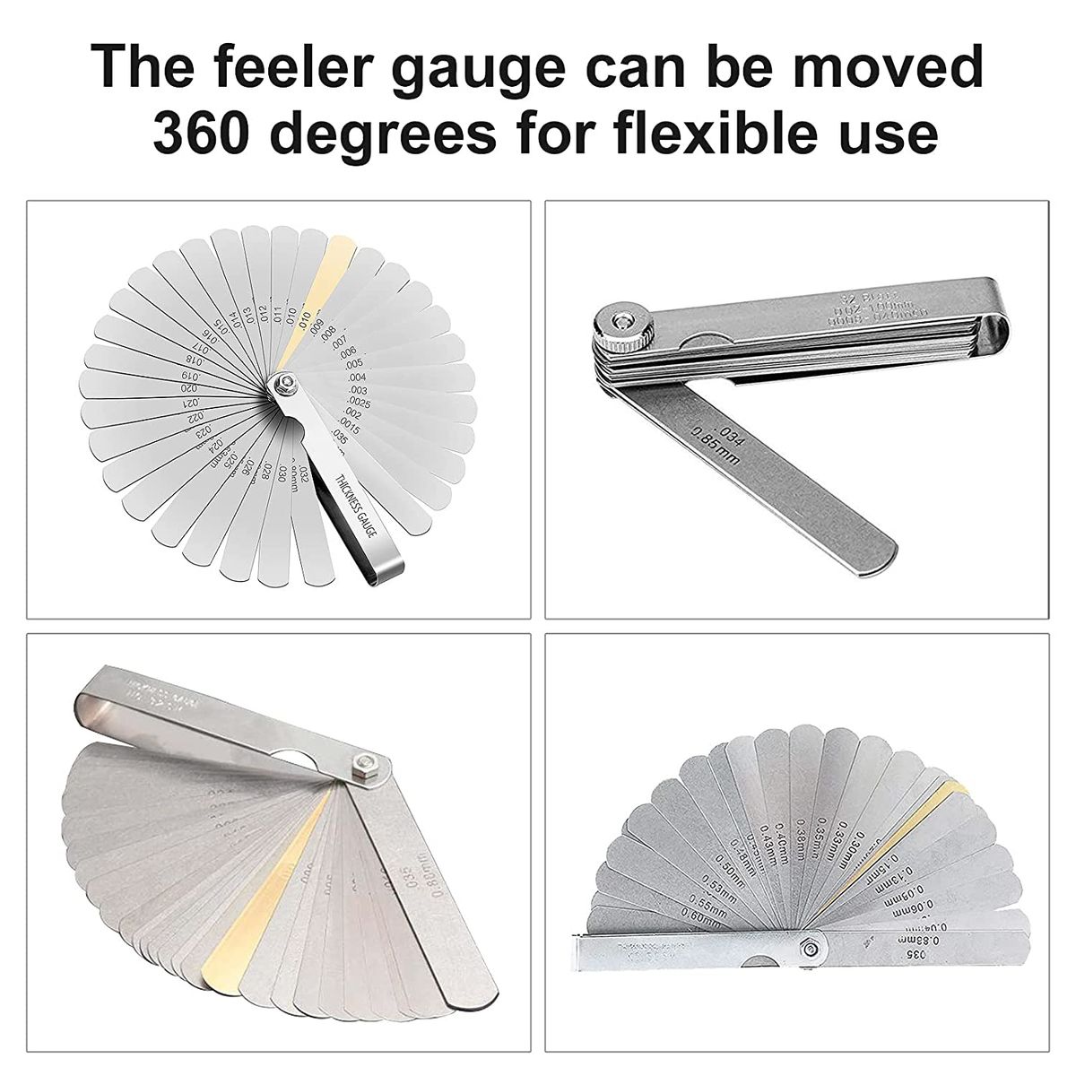 KUANGYE - Calibrador Para Bujías, Mecanicos, 32 Hojas
