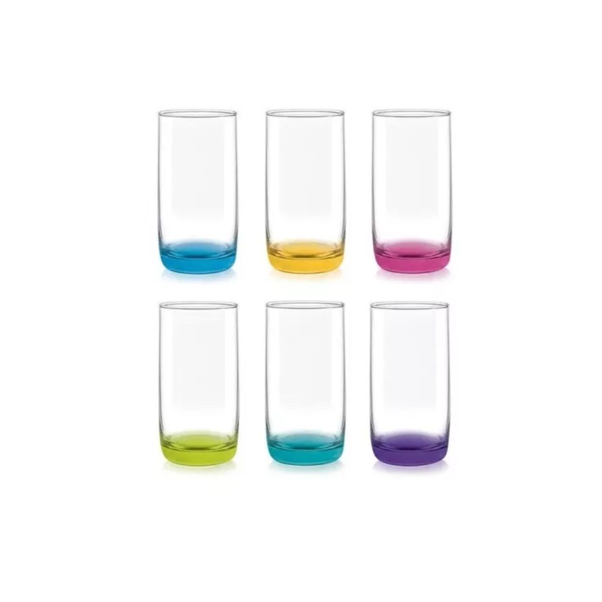 CRISTAR - 6 Vasos Altos Monterrey para Verano y Reuniones.