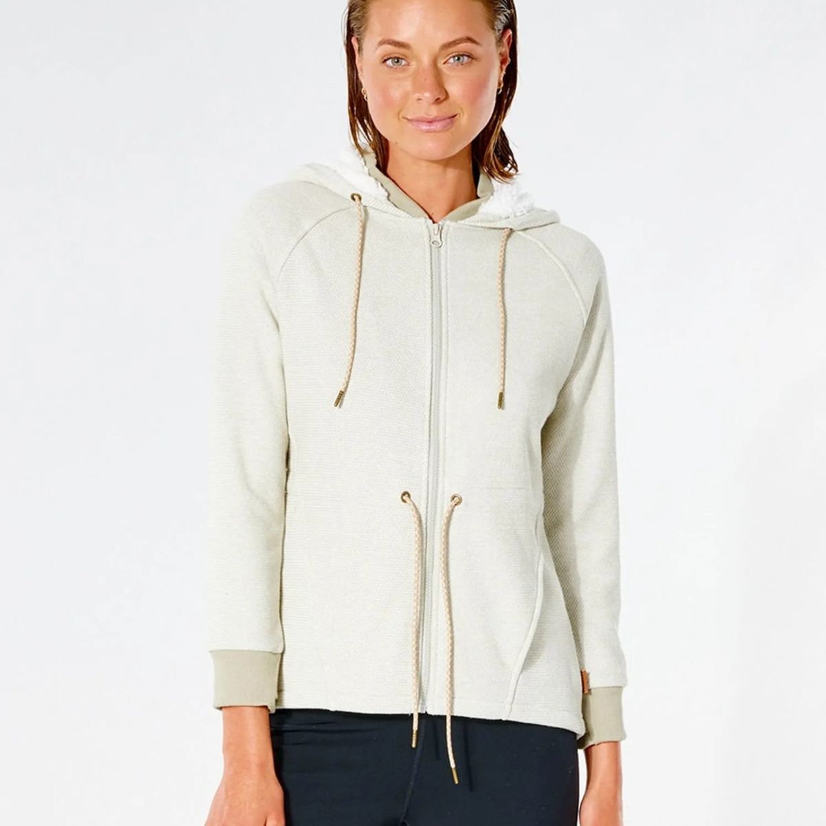 RIP CURL - Poleron Mujer ANTI-SERIES SWELL ZIP THROUGH Gris Rip Curl RIP CURL