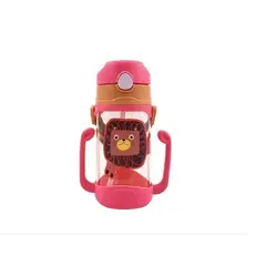 GENERICO - Vaso Entrenamiento Con Asas Bombilla Bebés Niños Sujetador Rosa