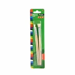 TORRE - Set de pinceles planos Nº 0-4-8