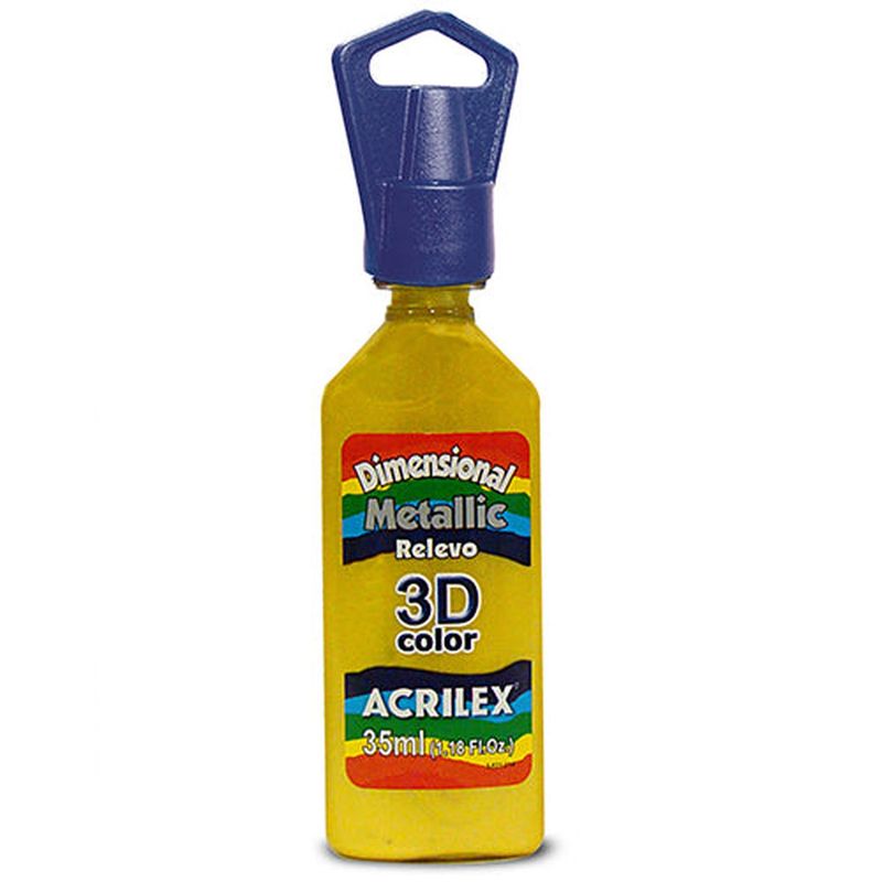 GENERICO - DIMENSIONAL METAL RELIEVE 3D 35 ML - Negro