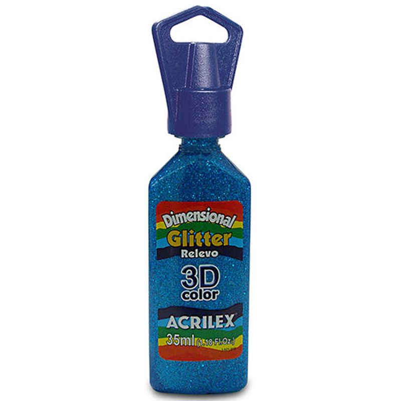 GENERICO - DIMENSIONAL GLITTER RELIEVE 3D 35 ML - Marron claro