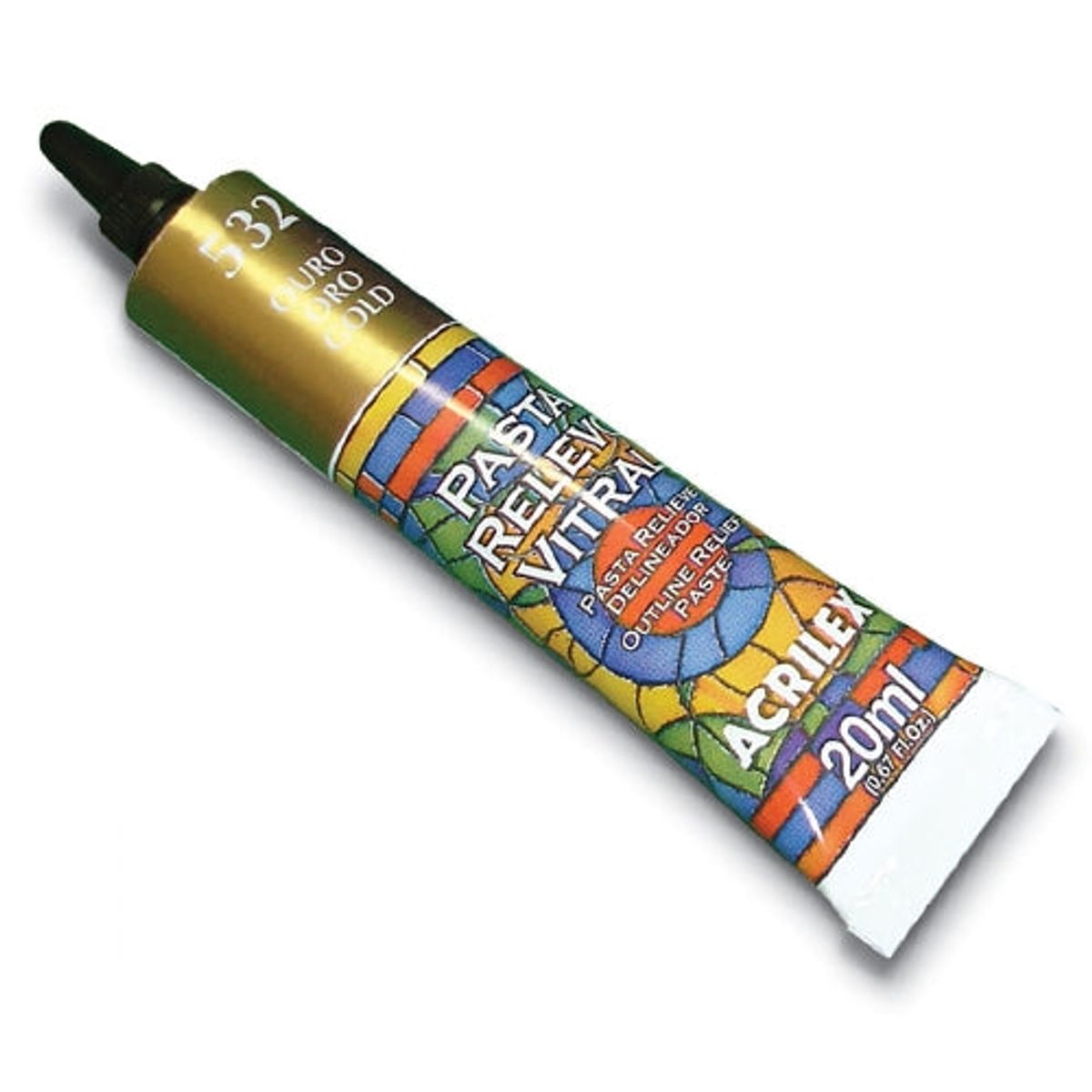 GENERICO - PASTA RELIEVE VITRAL 20 ML - Amarillo