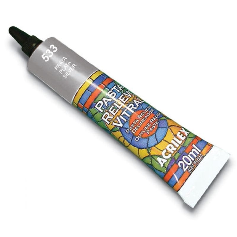 GENERICO - PASTA RELIEVE VITRAL 20 ML - Gris