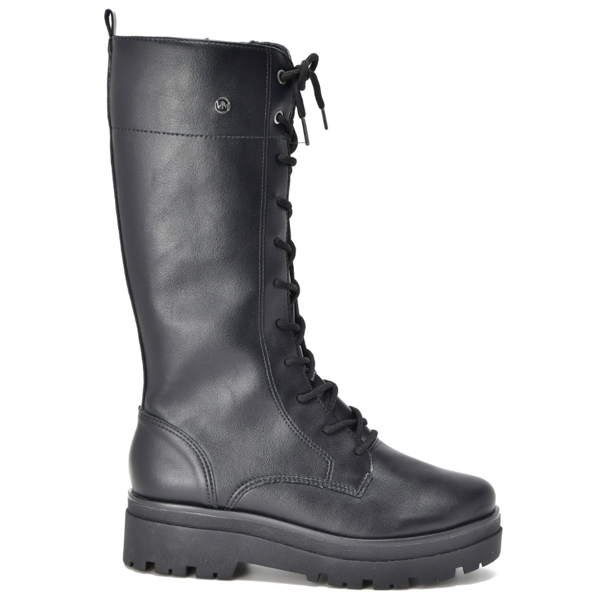 VIA MARTE - Bota Larga Cordones Negra Brasil