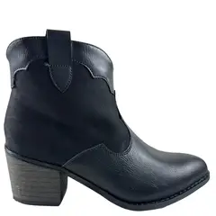 VIA UNO - Botin Negro 12083407