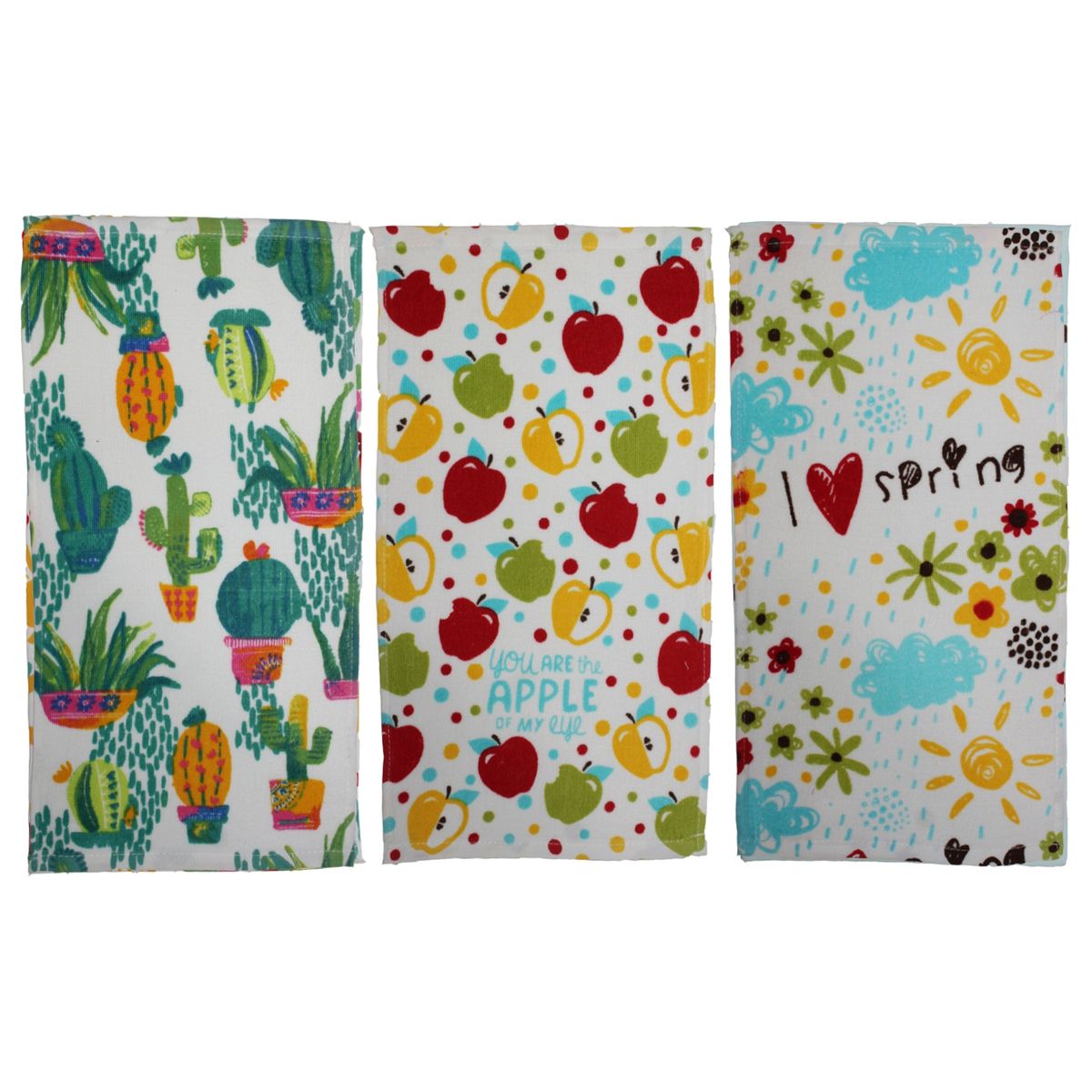 GARSIL - Pack 3 Toallas De Manos Niñas - 100% Algodon - Jardin Escolar