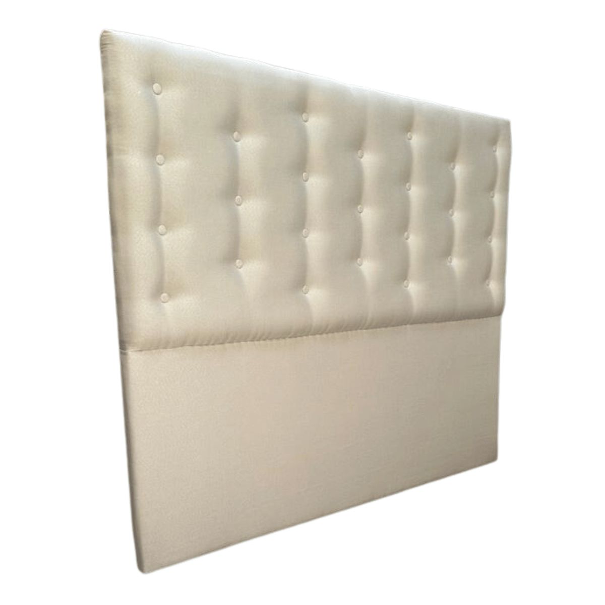 GENERICO - Respaldo 2 Plazas Crudo Lino Botone a piso Muebles Rimar