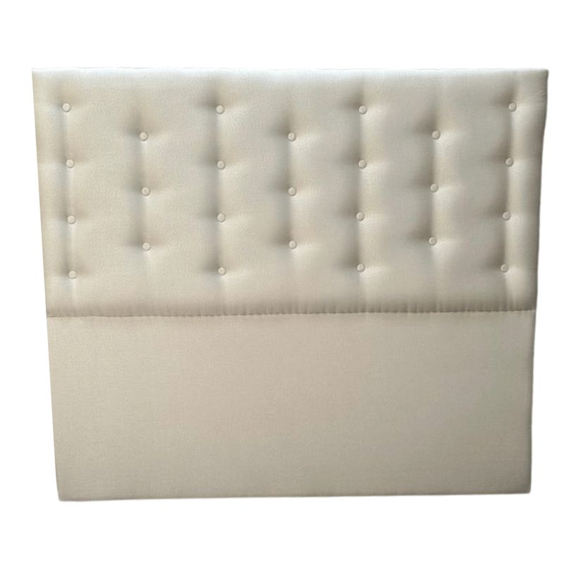 GENERICO - Respaldo 2 Plazas Crudo Lino Botone a piso Muebles Rimar
