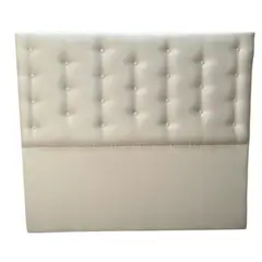 GENERICO - Respaldo 2 Plazas Crudo Lino Botone a piso Muebles Rimar