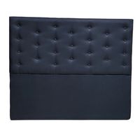 Respaldo 2 Plazas Negro Lino Botone a piso Muebles Rimar