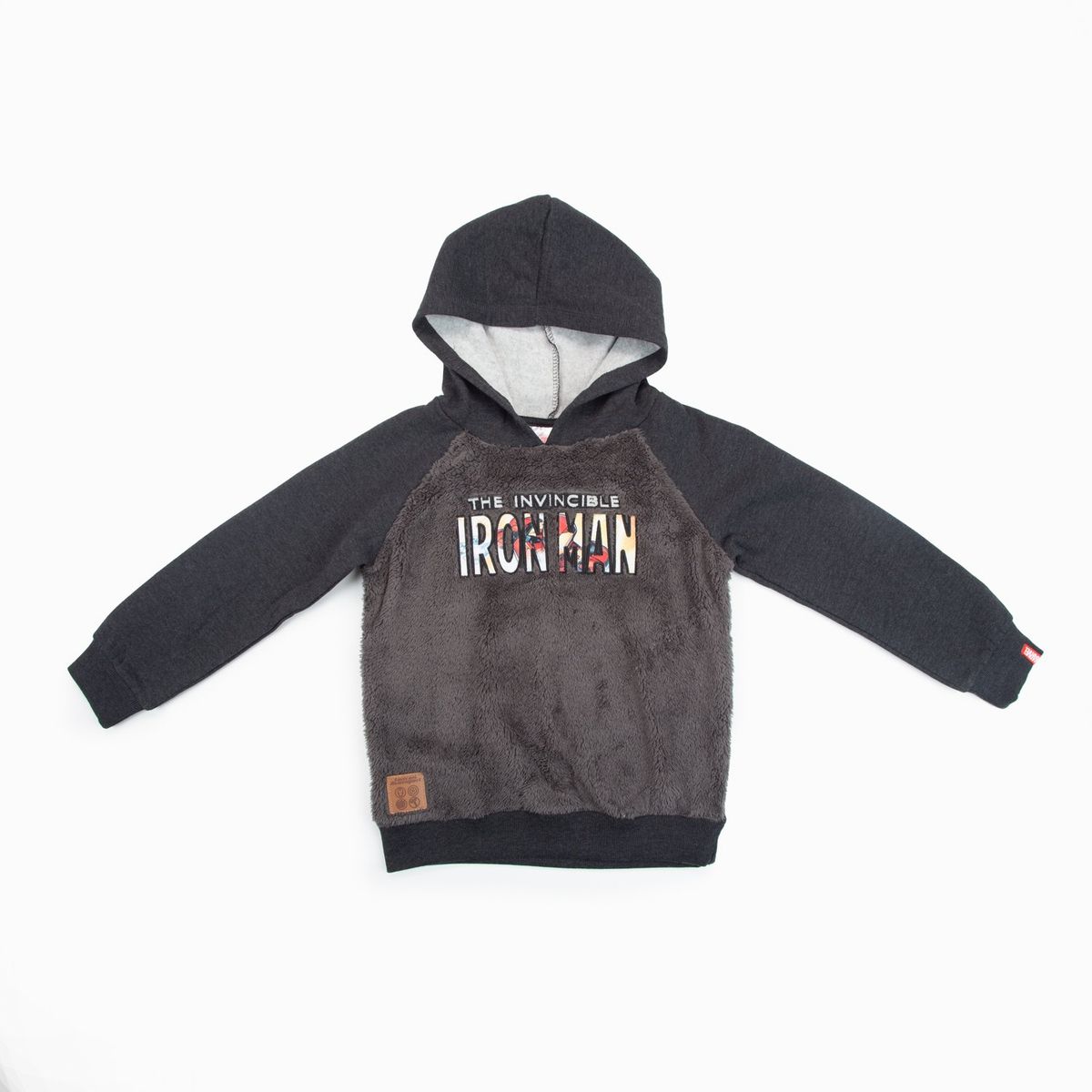 MARVEL - Poleron Niño Iron Man Logo Negro Marvel