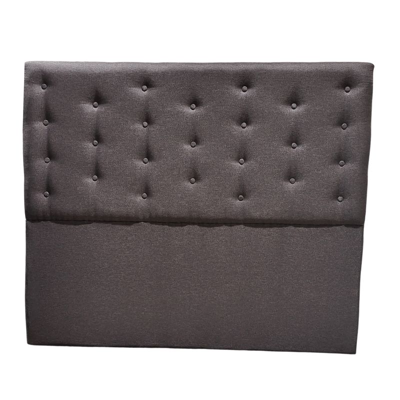 GENERICO - Respaldo 2 Plazas Cafe Moro Lino Botone a piso Muebles Rimar