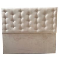 Respaldo 2 Plazas Beige Felpa Botone a piso Muebles Rimar