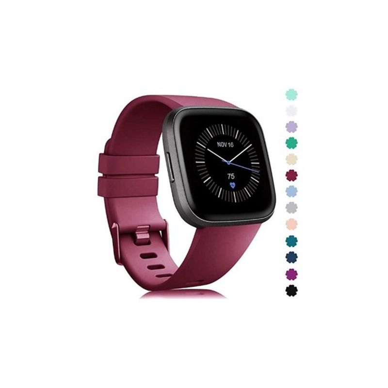 GENERICO - Correa De Silicona Para Reloj Inteligente Fitbit Versa 1 2 - BORDO