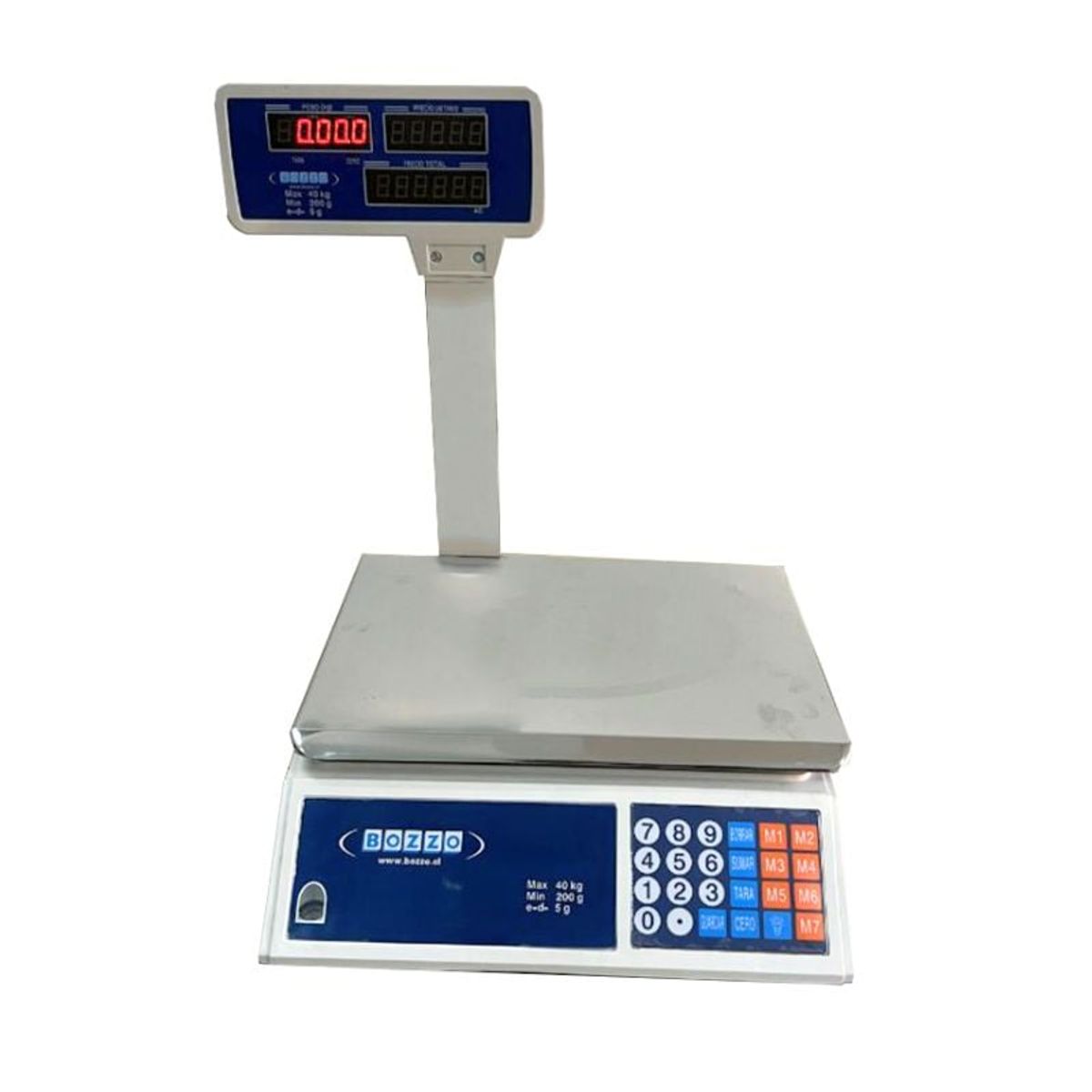 BOZZO - Balanza ECO 40 Kg con Visor Aereo