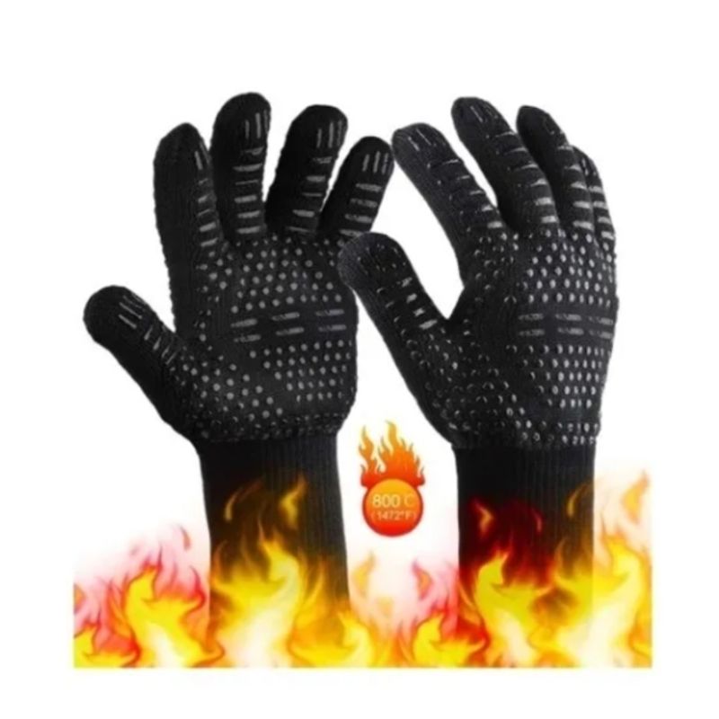 GENERICO - Guantes Resistentes Al Calor Para Barbacoa Cocina Horno