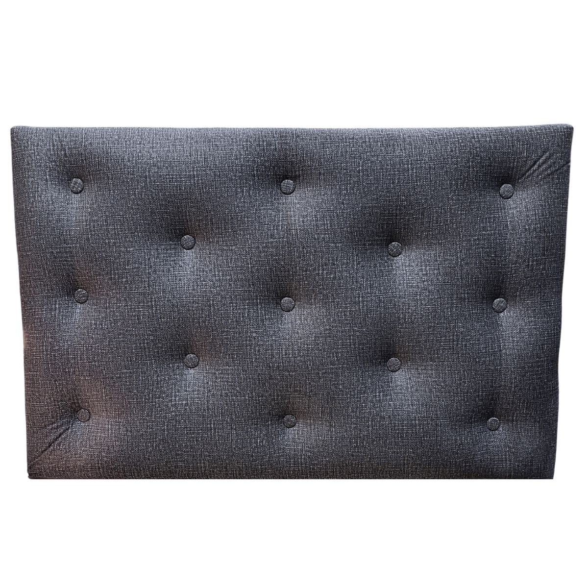 GENERICO - Respaldo 1 Plaza Gris Jaspeado Oscuro Muebles Rimar