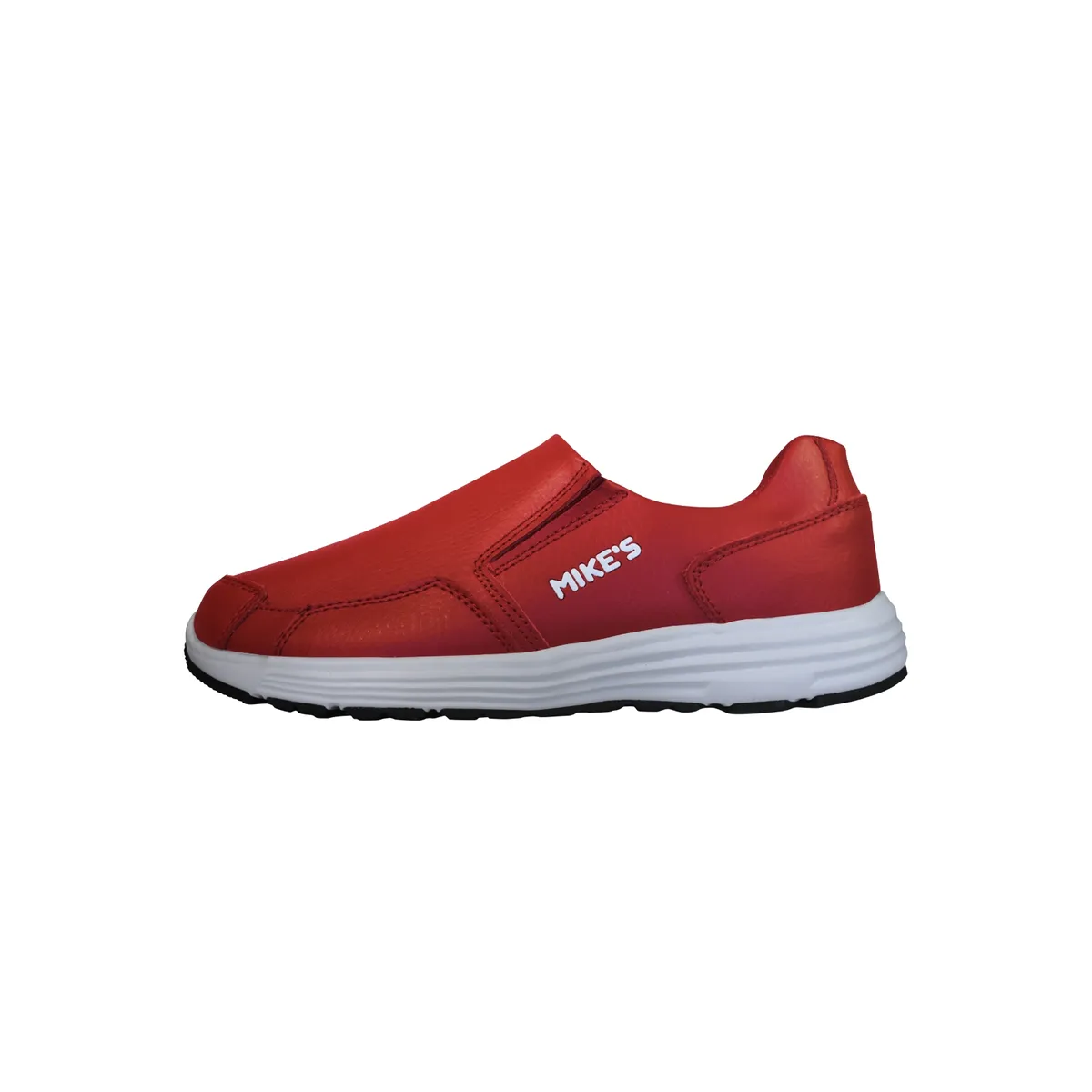 MIKE'S - Zapato/Zapatilla Slip On Cuero Roja MIKE'S